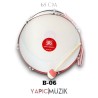 Yapıcı Bando B-06 65 cm. Paslanmaz Davul Metal Çemberli Statik Boyalı Askı Kayışı ve Tokmaklı