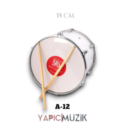 Yapıcı Bando A-12 35 cm. Beyaz Ahşap Mine Kaplama Trampet Askı Kayışı-Sopası ve Sıkma Anahtarlı