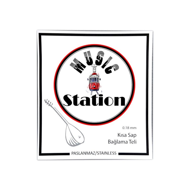 Music Station MSC-018 Kısa Sap Çelik Bağlama Teli