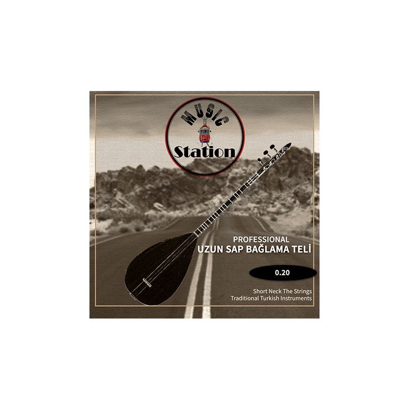 Music Station MPP-020 Pyramid 0,20 Profesyonel Uzun Sap Bağlama Teli Paketli