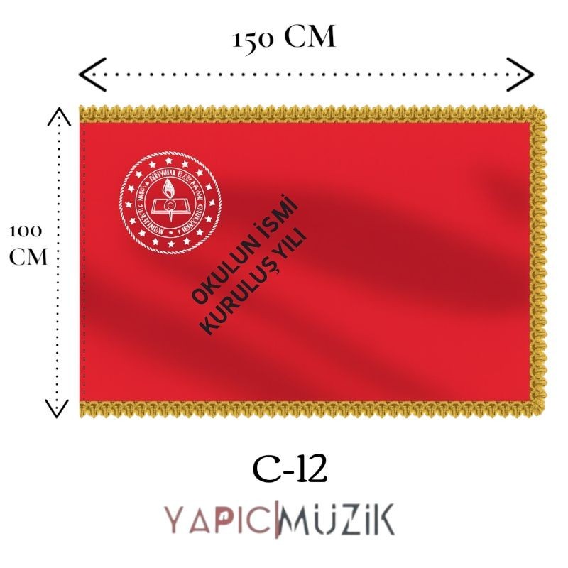 Yapıcı Bando C-12 Okul Flaması
