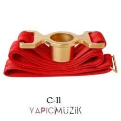 Yapıcı Bando C-11 Hamail Bayrak Takma Kayışı Sarı Pirinç Nizami Kayışlı