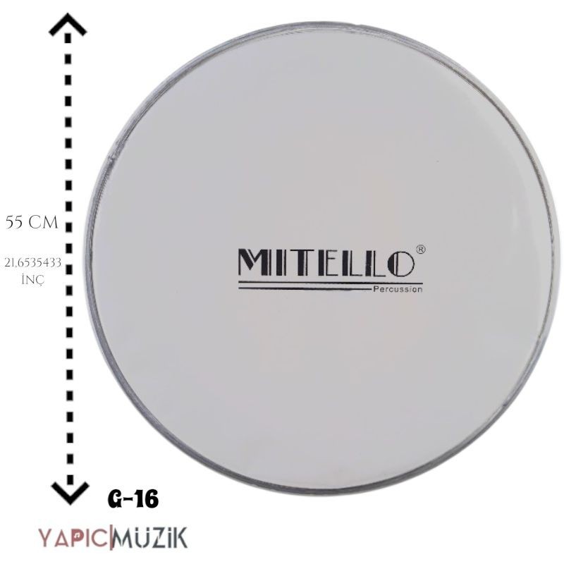 Mitello G-16 55 cm. Davul Derisi